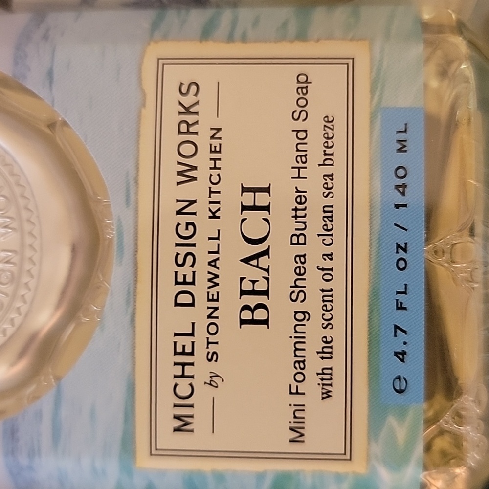 BUNDLE/2-BATH ITEMS/SHEA BUTTER SOAP/LIQUID HAND SOAP/MICHEL DESIGN WORKS - Picture 9 of 12